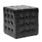 Baxton Studio Siskal Black Modern Cube Ottoman, PK2 72-4035 - alternate 2